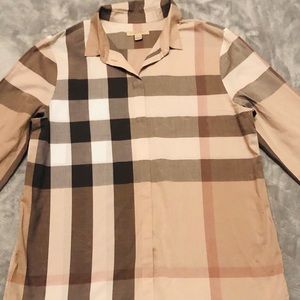 Burberry Brit Long Sleeve Check button up shirt